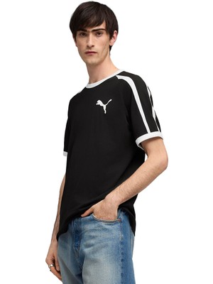 Puma T7 Ringer Erkek Siyah Günlük Stil T-Shirt 63524201