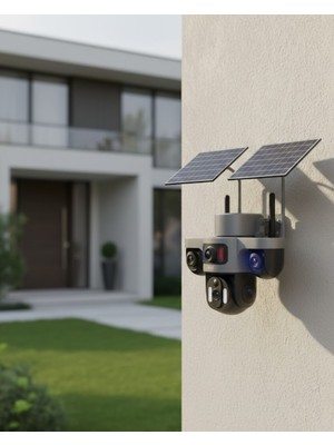 TeknoKapsül Solar Enerjili 4g Ip Kamera Kablosuz Dış Mekan Güvenlik ve Uzaktan Izleme