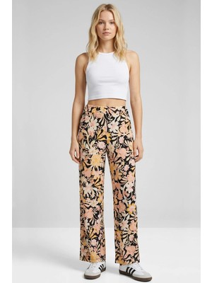 Cotenconcept Rahat Kalıp Yüksek Bel Bol Paça Viskon Karışım Kadın Pantolon