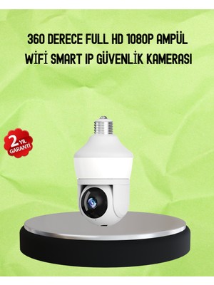 TeknoKapsül Hareket Algılamalı 360° Wi-Fi Akıllı Ampül Kamera