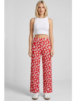 Cotenconcept Rahat Kalıp Yüksek Bel Bol Paça Viskon Karışım Kadın Pantolon