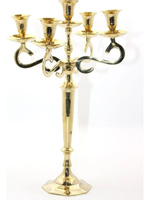 EkoAlışverişDünyam Pirinç 5'li Şamdan