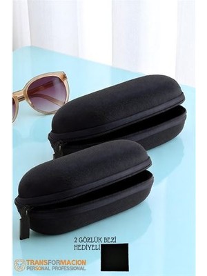 TeknoKapsül Turk Kumaş Kaplı Gözlük Kabı Gözlük Koruma Kılıfı 2 Li Set