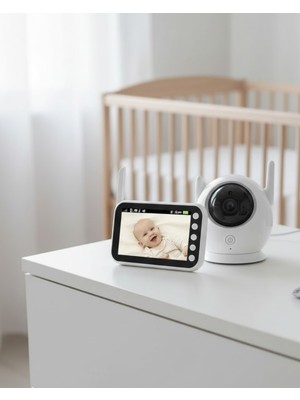 TeknoKapsül Gece Görüşlü Hareket Takipli Bebek Kamera Sistemi