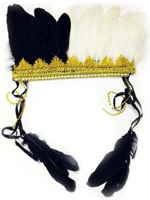 EkoAlışverişDünyam Kızılderili Tüylü Parti Başlığı