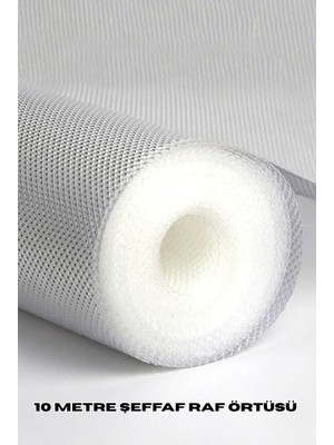 TeknoKapsül 10 Metre Şeffaf Silikonlu Kaymaz Çekmece Içi Düzenleyici