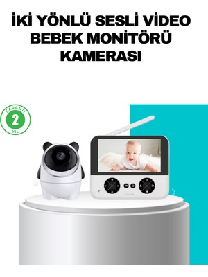 TeknoKapsül 720P Bebek Kamerası Uzaktan Kontrollü Gece Görüşlü Monitör