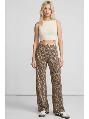 Cotenconcept Rahat Kalıp Yüksek Bel Bol Paça Viskon Karışım Kadın Pantolon