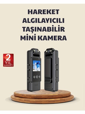 TeknoKapsül 128GB Destekli Hareket Algılamalı Mini Kamera