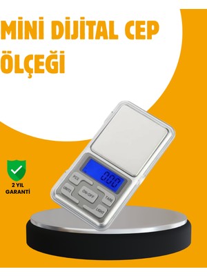TeknoKapsül Taşınabilir Dijital Cep Terazisi 5 Ölçüm Birimli