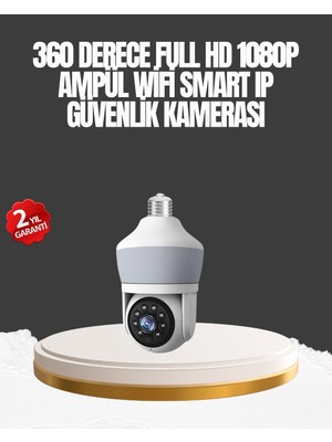 TeknoKapsül Gece Görüşlü Uygulamalı Akıllı Ampül Kamera