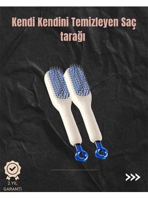 TeknoKapsül Kendini Temizleyen Hava Yastıklı Saç Tarağı – Düğümsüz Tarama