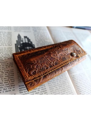 Mahfuz Crazy Gerçek Deri Tamamen El Emeği Özel Kalemleriniz Için Kalemlik Kalemkutu (8*18CM )  NLU383