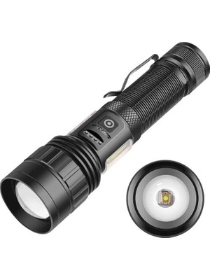 TeknoKapsül PS-6153 10000 Lümen Zoomlu Mıknatıslı Tg Cob LED Özellikli Profesyonel El Feneri