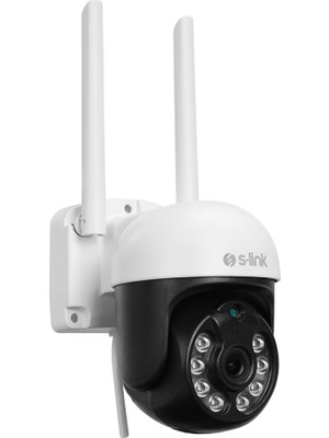 TeknoKapsül S-Link SL-PTZ01 Akıllı Güvenlik Kamerası Wifi 3mpix 28MM Lens 25M. Gece Görüşü Hareket Algılama Iki