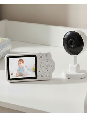 TeknoKapsül Yakınlaştırma Özellikli Gece Görüşlü Bebek Izleme Kamerası