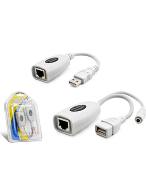 Store Mania Ieg™ USB RJ45 Kablolu Uzatıcı Seti 60 M - Beyaz HDX5064