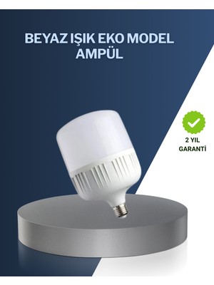 TeknoKapsül Uzun Ömürlü Şarjlı LED Ampul 30 Watt Güçlü Aydınlatma