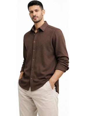 Classics Men Plus Barkod Uzun Kol Slim Fit Erkek Gömlek - 7580