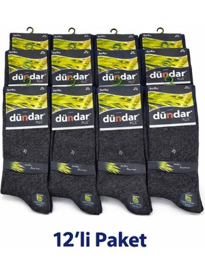 Dündar 12'li Bambu Erkek Çorap Dikişsiz Solmaz