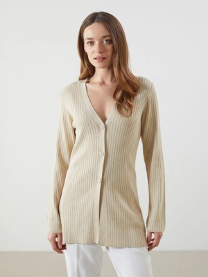 Lc Waikiki Yeni Sezon V Yaka Kadın Triko Hırka