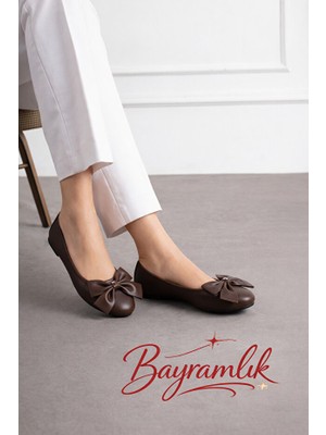 Bermody Braid Kadın Hafif Rahat Taban Şık Günlük Ofis Babet Ayakkabı