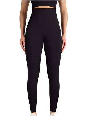 Çamaşır Kenti Dikişsiz Düz Tayt  Kadın AK4251