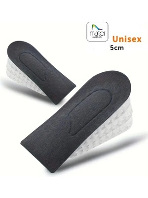 Mater Ayakkabı Yeni Ürün 5 cm Boy Uzatıcı Silikon Tabanlık Gizli Topukluk 1 Çift
