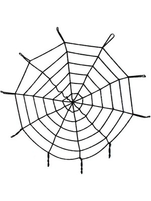 EkoAlışverişDünyam Halloween Cadılar Bayramı Örümcek Ağ Dekor Siyah