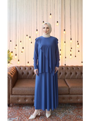 Nisum Moda Asimetrik Sandy Etekli Takım