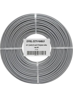 Eyfel EF-C400 2X0.22MM Folyolu 100 Metre Cctv Kamera Kablosu