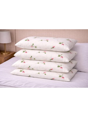 Ber-Tun Tekstil Desenli Fermuarlı Yastık Kılıfı  4'lü Takım