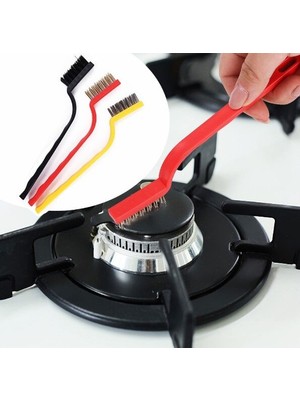 EkoAlışverişDünyam 3 Parça Tel Fırça Detaylı Temizlik Seti