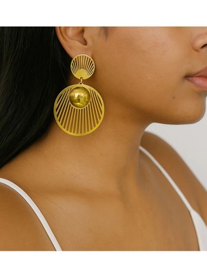 Çelik Kararma Yapmaz Oval Şık Zarif Kadın Küpe