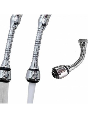 EkoAlışverişDünyam Turbo Flex 2 Aşamalı Plastik Esnek Musluk Başlığı