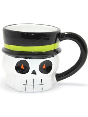 Mulvxkrg KRG02 Centilmen Iskelet Figürlü 3D Kabartmalı Kupa Bardak ALK4898 (Mulvix)