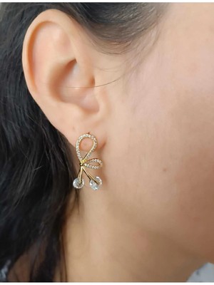 Çelik Kararma Yapmaz Şık Zarif Kadın Küpe