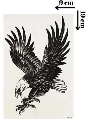 EkoAlışverişDünyam Kartal Geçici Dövme Şablonu - FF037