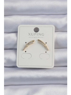 Azrlya Xuping Gold Renk Zirkon Taşlı Küpe - TJ-BKP9376