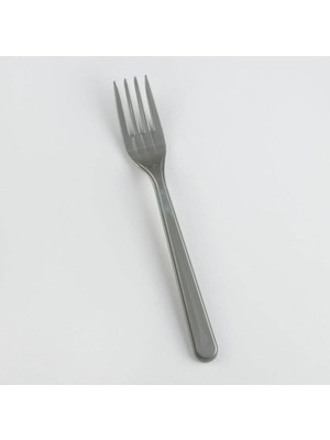 Azrlya Gri Renk Lüks Plastik Çatal 25 Adet