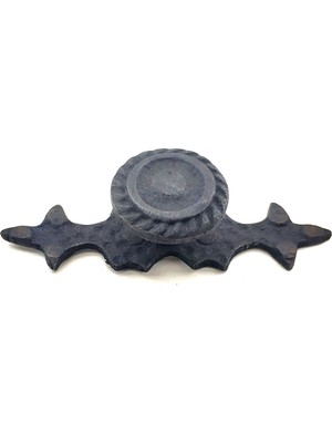 Azrlya Antika Tarz Dekoratif Pirinç Çizgili Düğme - 25X80 Mm, Oksit