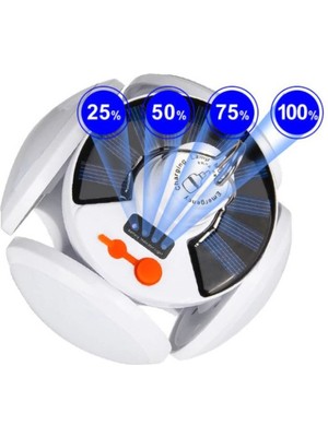 Azrlya Polizei P-038 Solar Güneş Enerji ve USB Sarjli 5 Kanatlı