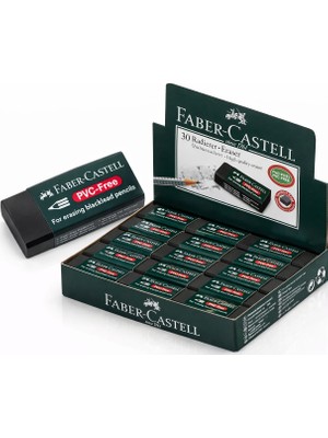 Tuba Toptaş Faber Castell NO30 Pvc Free Siyah Silgi 30 Adet Leke Bırakmaz Yumuşak Doku Toplu Paket
