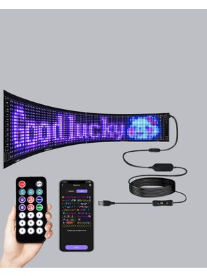 Epilons Rgb LED Panel – USB Güç Girişli, Gif ve Yazı Gösterimli Akıllı Ekran