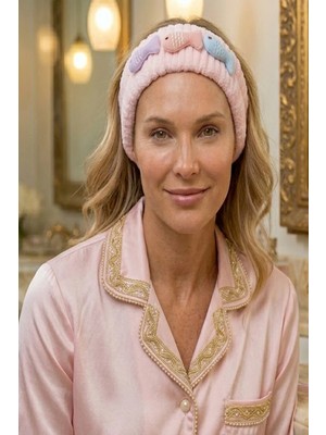 Caş Dekorasyon Pembe Renk Balık Figür Peluş Saç Bandı