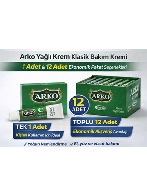 Tuba Toptaş Arko Yağlı Krem Klasik Bakım Kremi 1 adet
