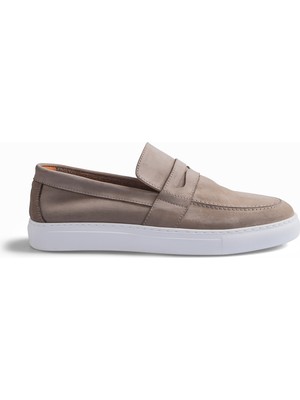 CARVAO Nile Casual Nubuk Loafer Vizon Erkek Ayakkabı