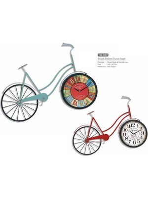 Duvar Saati, Bisiklet, 102X63 Cm, Metal, Tg 487