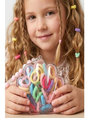 Caş Dekorasyon Pembe Renk Deniz Kabuğu Model Boncuklu Çantalı Toka Seti