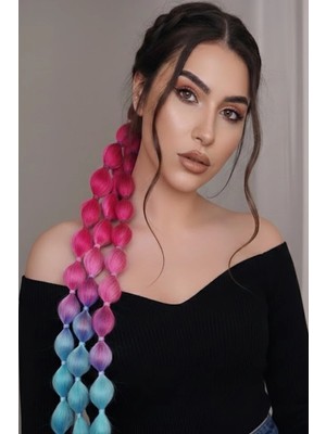 Caş Dekorasyon Karışık Renk Saçlı Lastik Toka